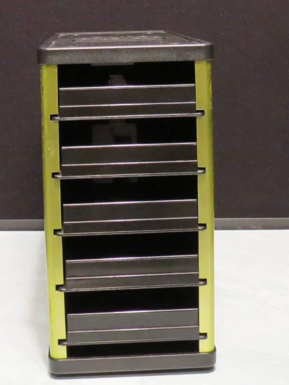 Cafe Stack Nespresso Pod Capsule Cabinet Vertical Skinny 5 Shelf Holds 60 (green